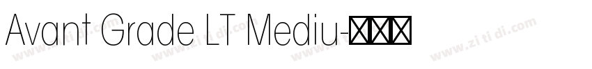 Avant Grade LT Mediu字体转换